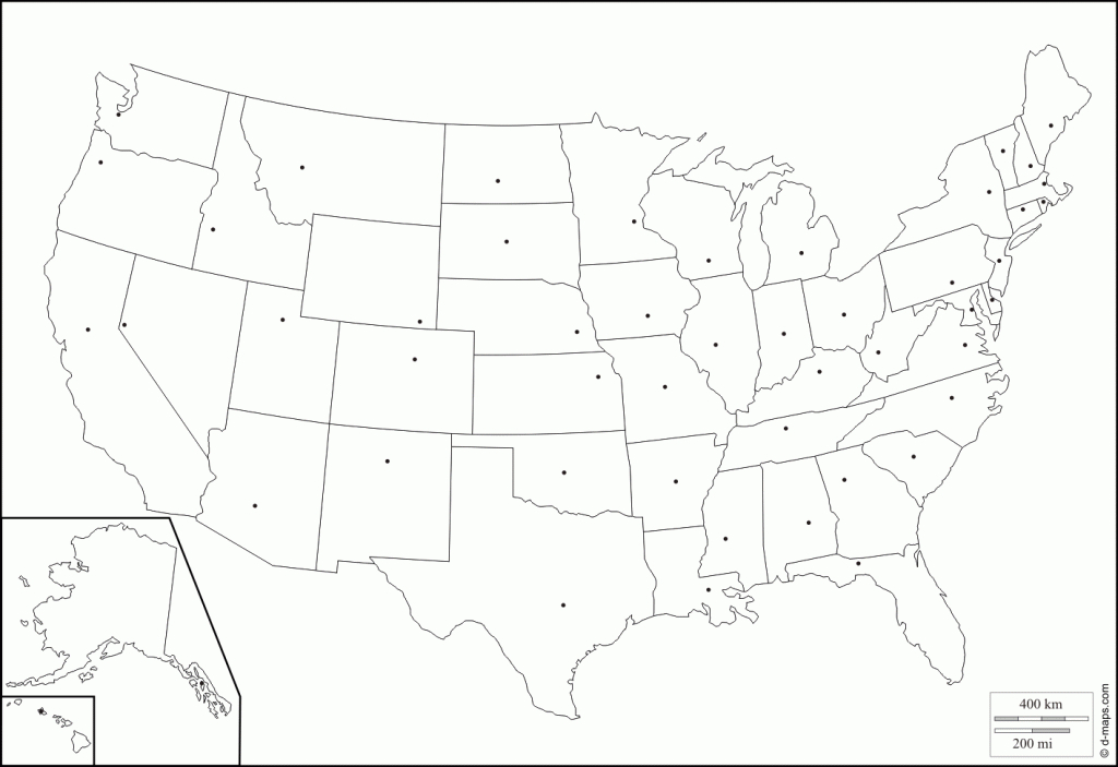 Us Maps State Capitals And Travel Information | Download Free Us | Blank Us Map With Capitals