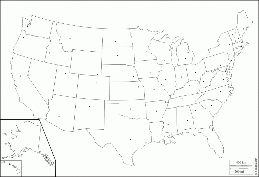 Free Printable Us Map With States And Capitals Printable US Maps