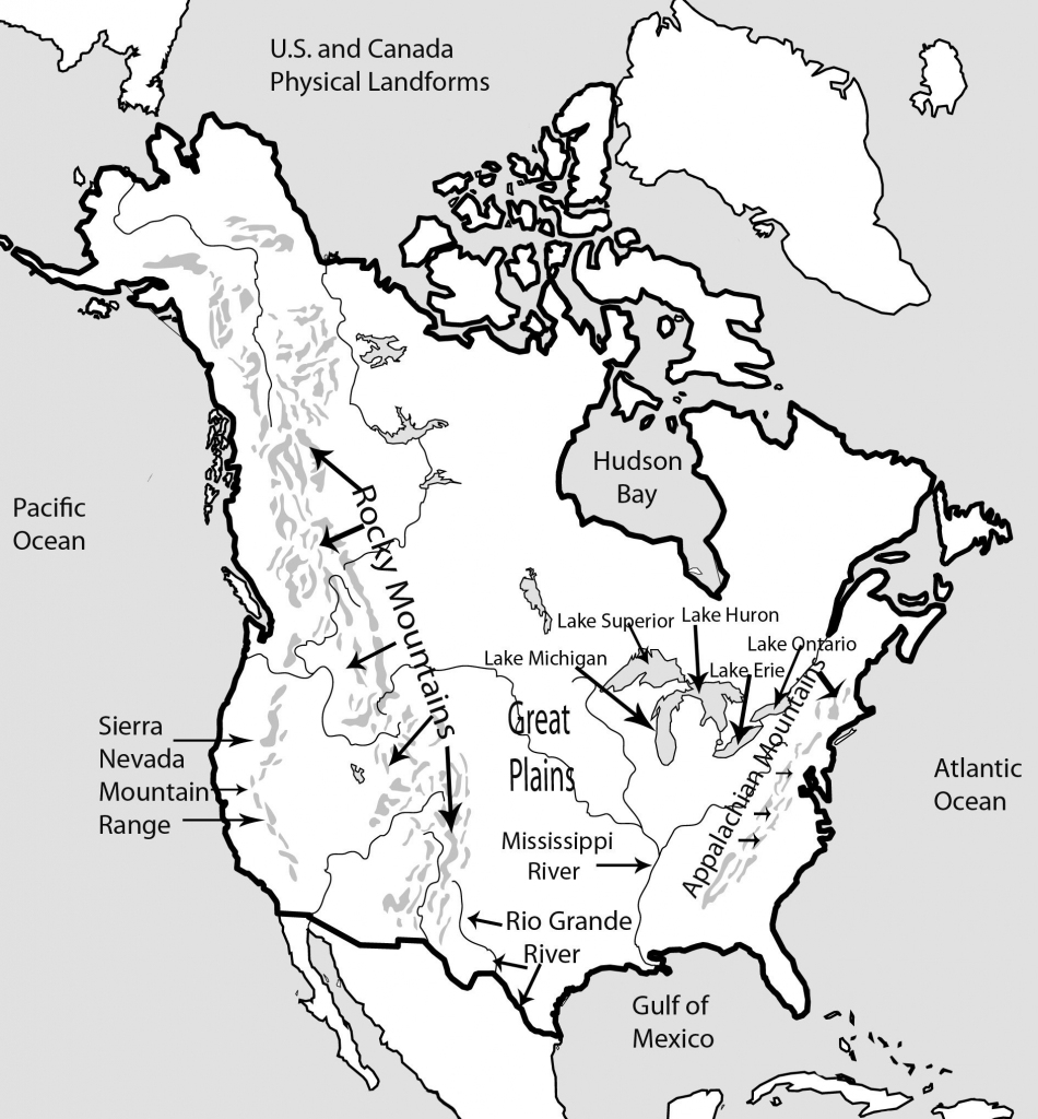 Us Physical Map Worksheet | Sitedesignco | Printable Us Physical Map