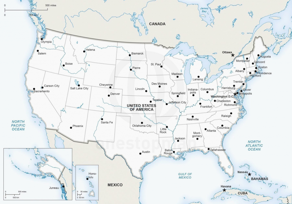 Printable Us Map With States And Cfree Printable Usa Map With States And Cities