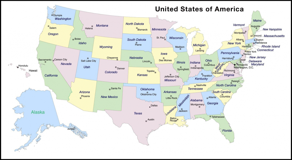 Us Printable Maps Of States And Capitals | Globalsupportinitiative | Printable Map Of Eastern United States With Capitals