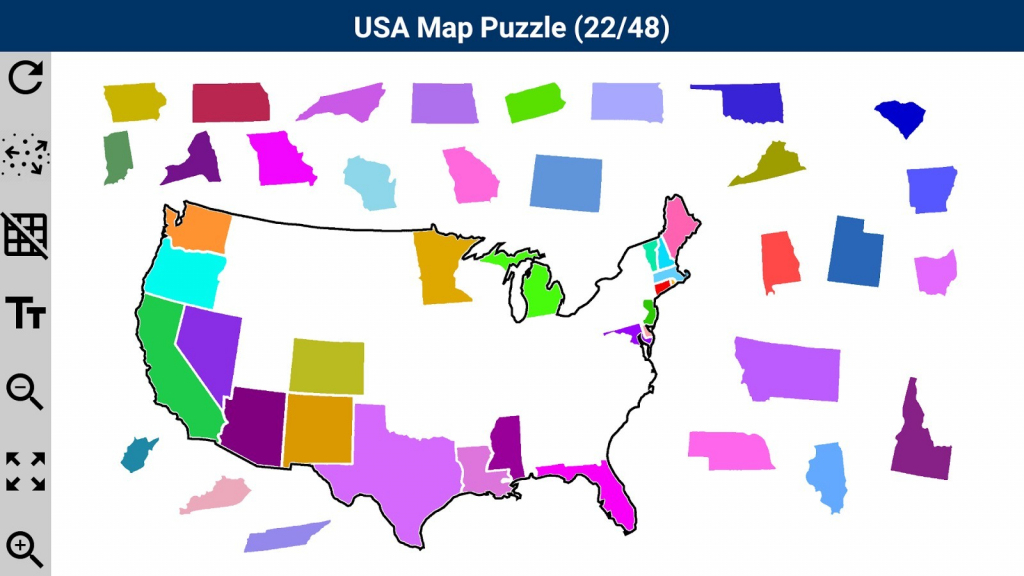 Us State Map Puzzle Web Game Usa Android Apps On Google Play At | Printable Us Map Puzzle