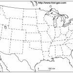 Us States Blank Map (48 States) | Printable Map Of United States Blank