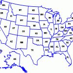 Us States Map Abbreviations And Travel Information | Download Free | Free Printable United States Map With Abbreviations