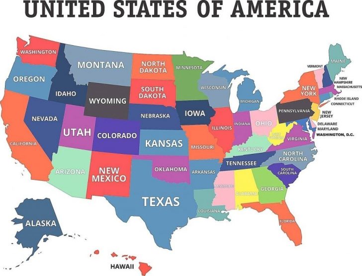 Printable Big Map Of Usa