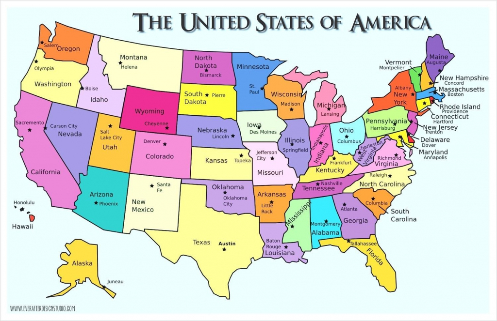 Usa A Small Map Of The United States 7 | Globalsupportinitiative | Small Printable Map Of The United States
