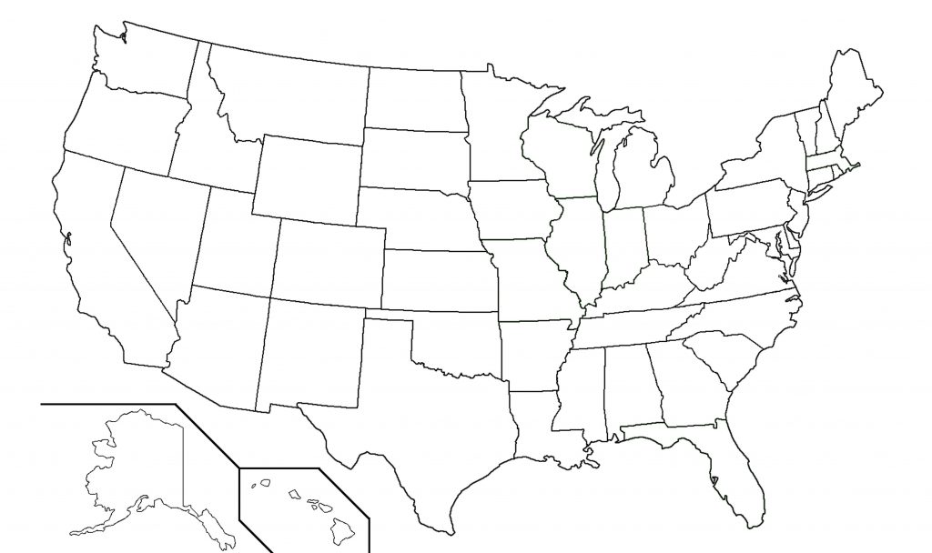 United States Blank Map Worksheet Have Fun Teaching Printable Map Of 