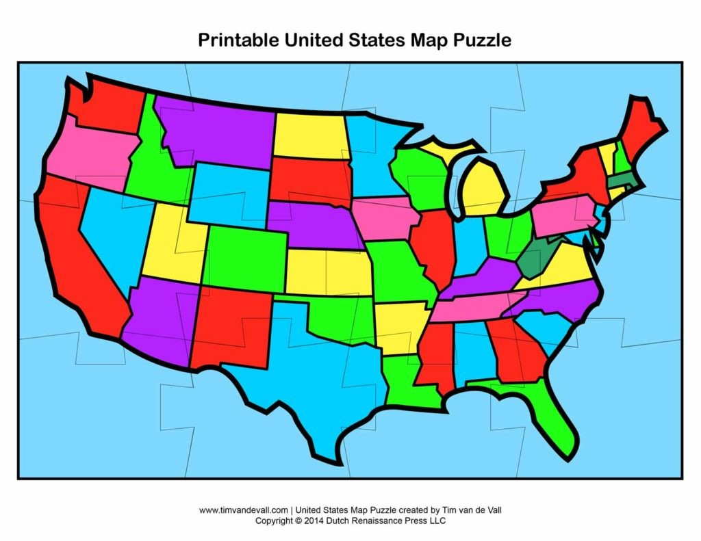 Usa Map Puzzle In Printable Us State World Maps New On Printable Us | Free Printable United States Map Puzzle