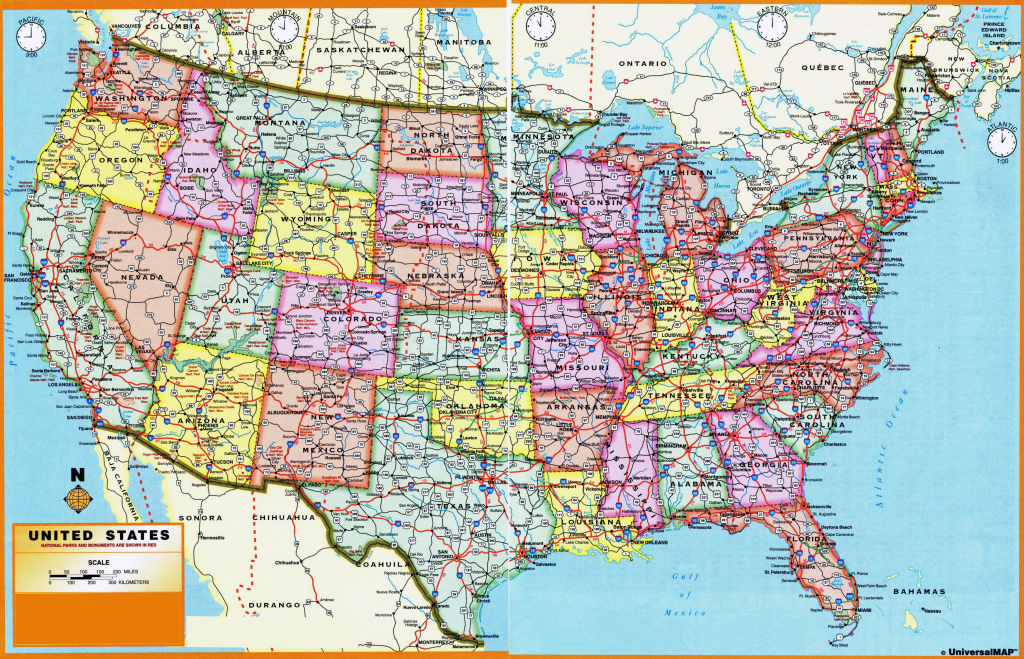 Usa Maps States And Cities #195421 | Large Scale Printable Us Map