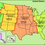 Usa Time Zone Map | Printable United States Time Zone Map