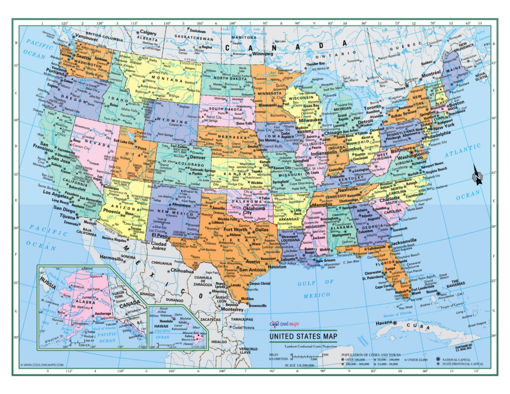 United States Map Large Print - Printable US Maps