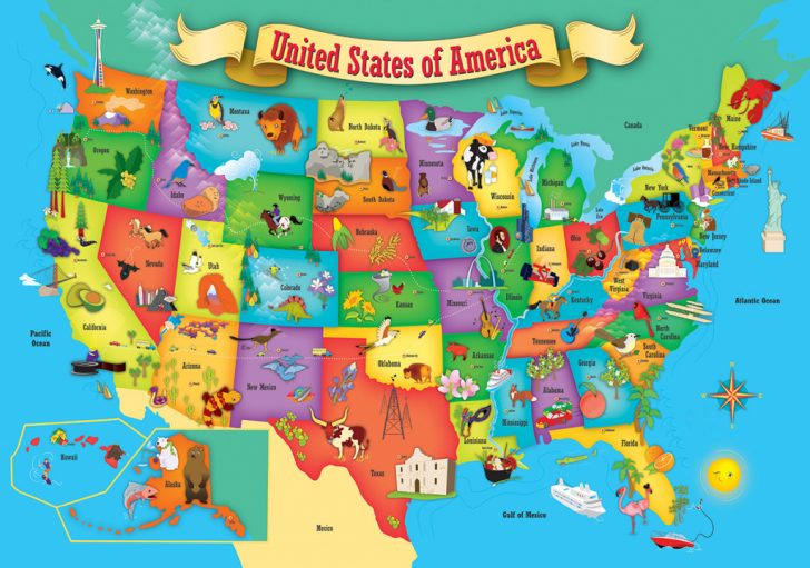 Printable Map Of Usa Jigsaw Puzzle
