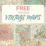 Wonderful Free Printable Vintage Maps To Download   Pillar Box Blue | Printable Vintage Us Map