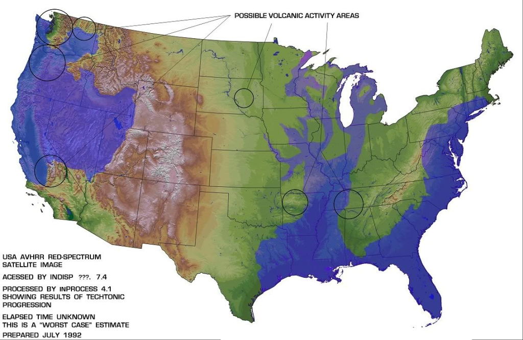 11 Pole Shift Ideas To Save Today | Edgar Cayce, Cayce, Map And More | Edgar Cayce Future Map of USA