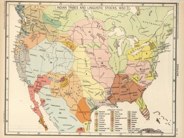 Printable Ethnic Region Map Of Usa