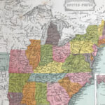 1863 United States Original Antique Map   Usa   Us History | Map Of USA In 1863