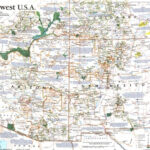 1992 Southwest, Usa Mapnational Geographic Maps | Tourist Map Of Southwest USA