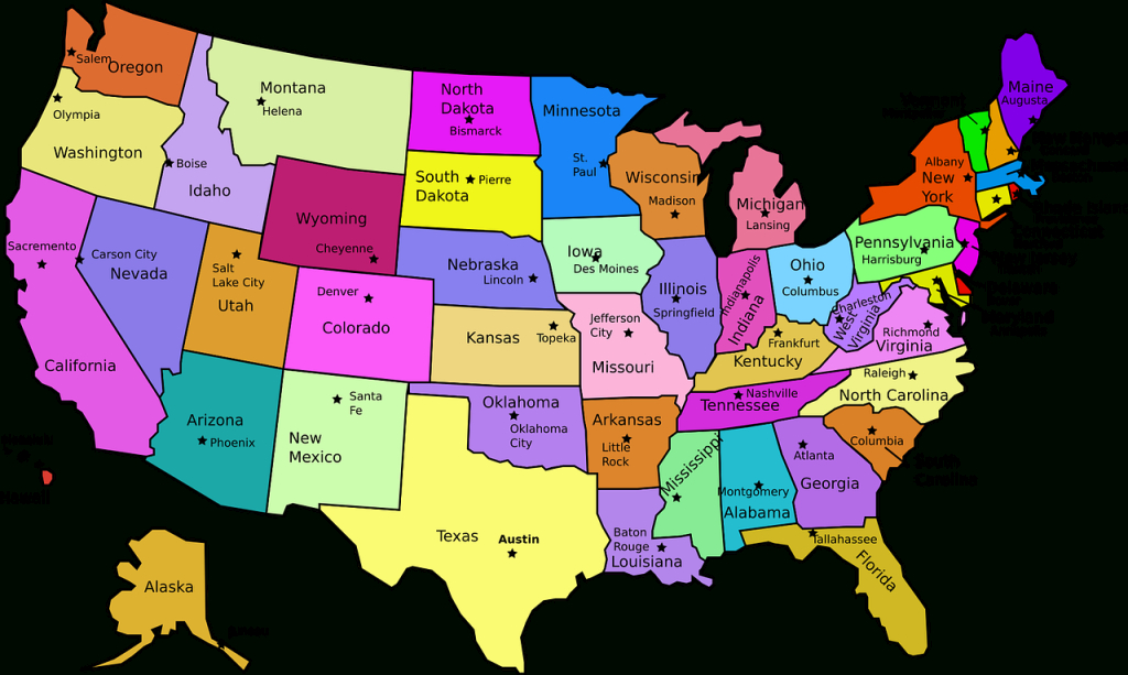20,000+ Free United States Map &amp;amp; Map Images - Pixabay | Map Of Usa States