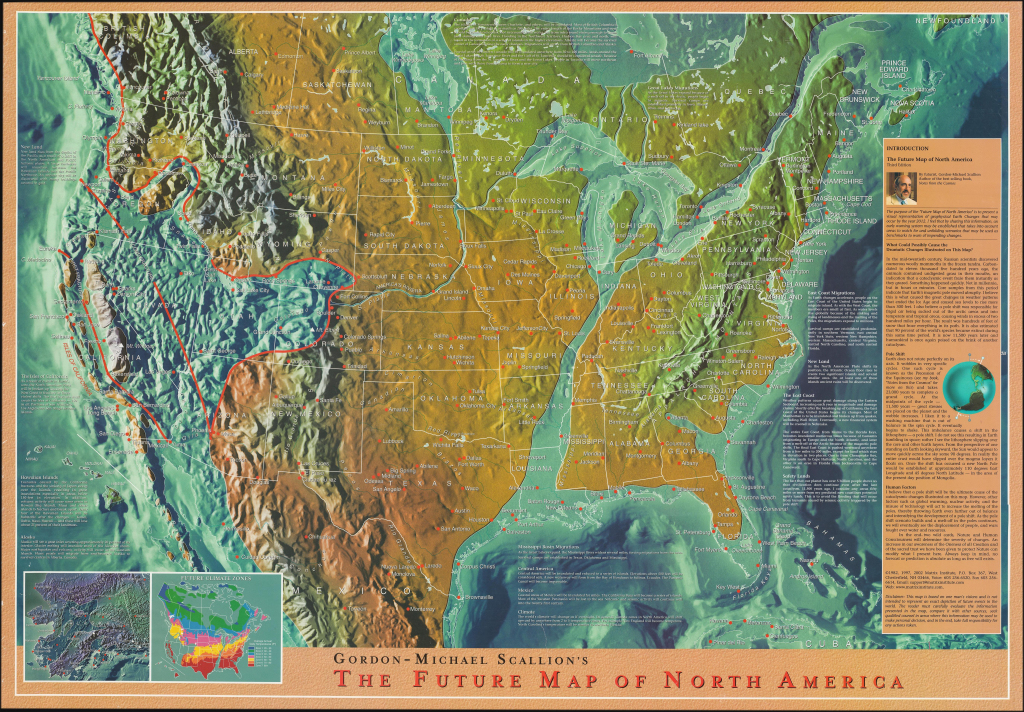 2002 Doomsday Map Of North America : R/Mapporn | Edgar Cayce Future Map of USA