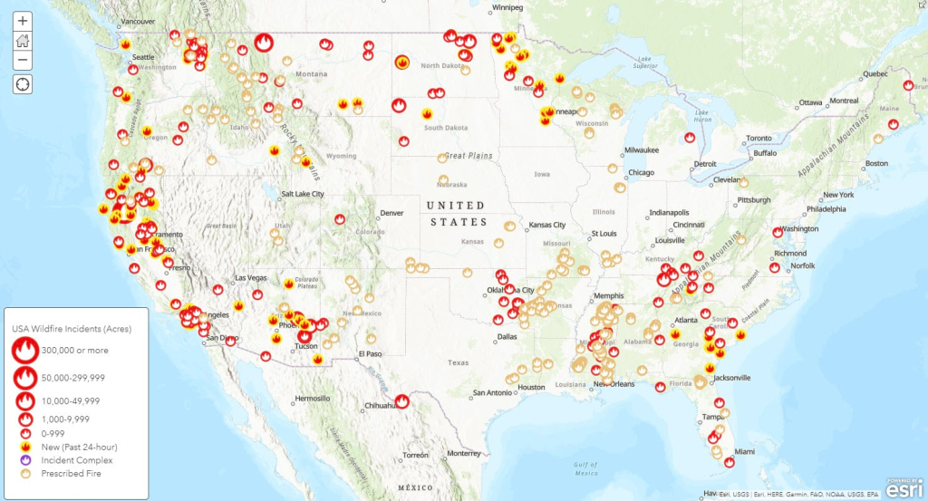 2021 Usa Wildfires Live Feed Update | Map Of Wildfires In Usa
