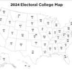 2024 Free Printable Electoral College Map   Classy Mommy | Blank Map Of USA Names Electoral Votes Printable