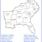 4Th Grade Social Studies   Southeast Region States | South Region Region Of USA Map Free Printable For Kids