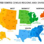 5 Us Regions Map And Facts | Mappr | Map Of 5 Regions Of Usa