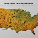 A 3D Density Map Of Environmental Risks In The U.s. | Natural Disaster Map Of Usa