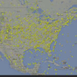 A Day In A Minute—24 Hours Of Flight In The United States | Map Of Flights In USA