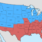 A Map Of The United States And Confederate States After The Civil | Map Of Usa During Civil War