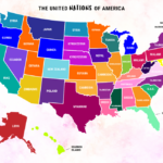 A Map Of The United States With Countries Of Similar Size To Each | Map Of The Country Usa
