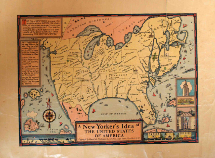 New Yorkers Map of USA