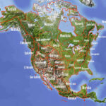 A Physical Map Of My Proposed 42 United States Based On Rivers And | Map Of Usa With Mountains And Rivers