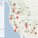 Active Wildfires In The U.s.   Felt Map Gallery | Map Of Wildfires In USA