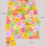 Alabama State Map | Usa | Maps Of Alabama (Al) | Map Of Alabama Usa With Cities