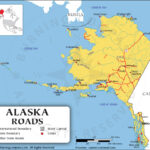 Alaska Road Map With Interstate Highways And Us Highways | Road Map Of Alaska Usa