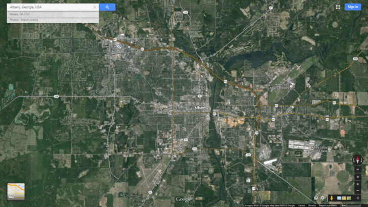 Google Map of Georgia USA