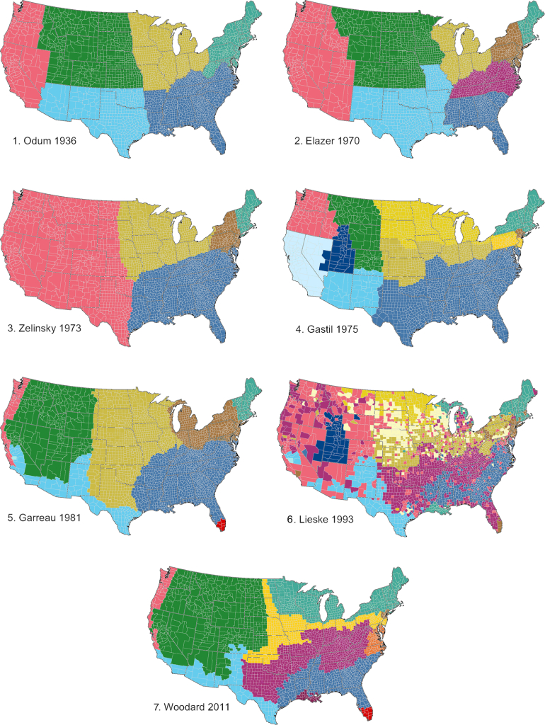American Cultural Regions Mapped Through The Lexical Analysis Of | Cultural Map Of The Usa