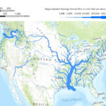 American Rivers: A Graphic   Pacific Institute | Map Of Major Rivers USA