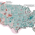 American Travel Map Shows Spending And Preferences On Travel | Map Of USA Vacation Spots