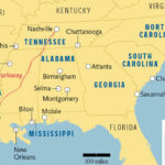 America'S Deep South: Endless Opportunities For A First Class Road | Map Of Deep South USA