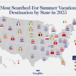 America'S Most Searched For Summer Vacation Destinations In 2025 | Map Of USA Vacation Destinations
