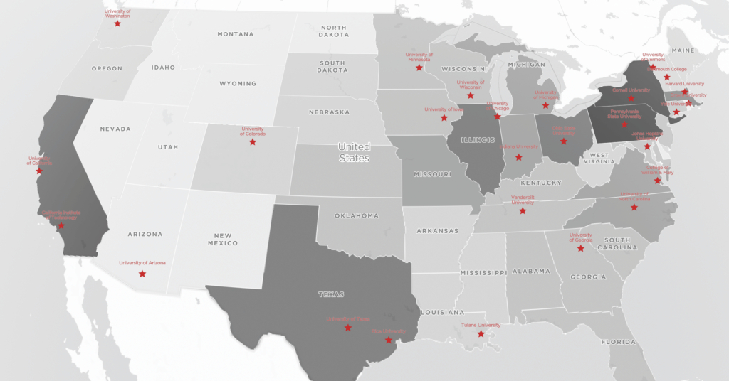 An Interactive Map Of Us Universities: See Collegesstate | Map Of Universities In Usa