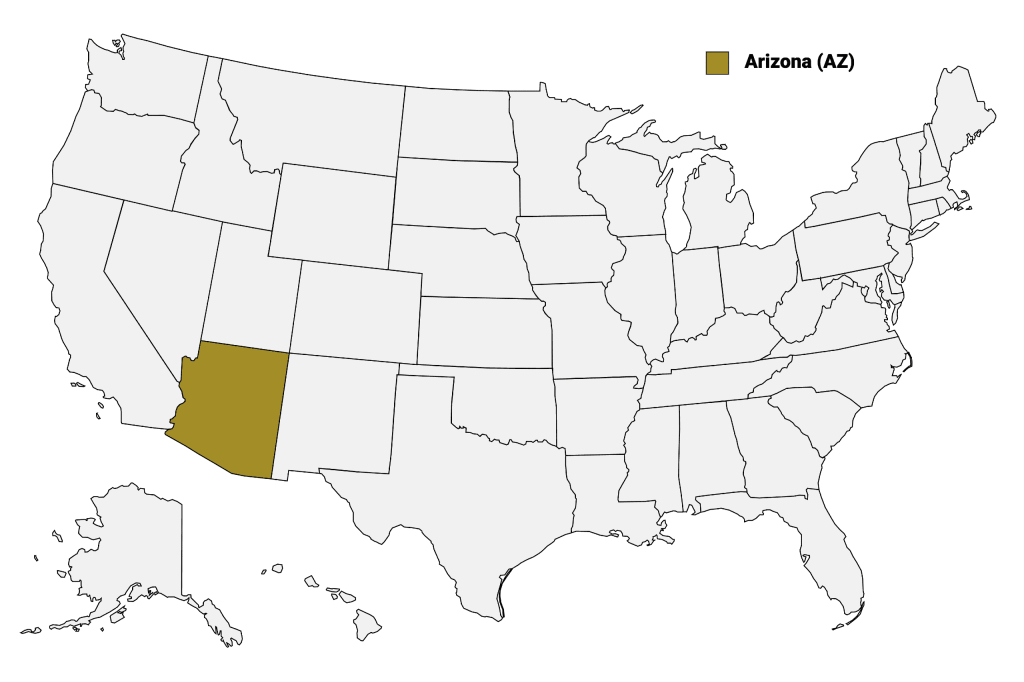 Arizona Counties Map | Mappr | Arizona On The Map Of Usa
