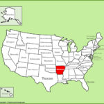 Arkansas Location On The U.s. Map   Ontheworldmap | Arkansas On Map Of USA