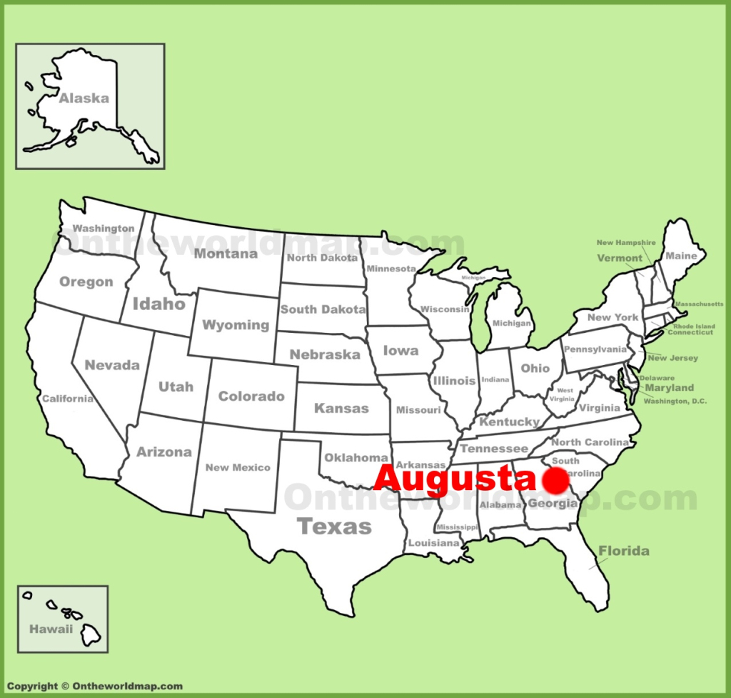Augusta (Georgia) Location On The U.s. Map - Ontheworldmap | Map of Augusta Georgia USA