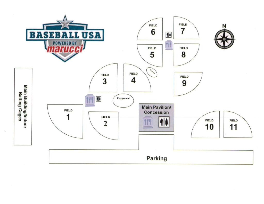 Baseball Usa - Marucci Elite Texas | Baseball USA Map of Fields