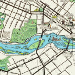 Beautifully Illustrated Pictorial Map Of Richmond, Va From 1937 | Map Of Richmond Virginia Usa