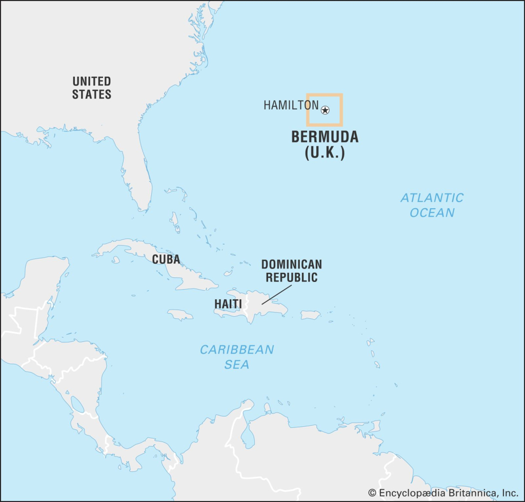 Bermuda | Geography, History, &amp;amp; Facts | Britannica | Map Of Usa And Bermuda