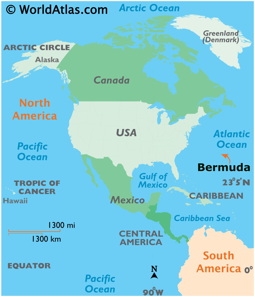 Bermuda Maps &amp;amp; Facts - World Atlas | Map of Bermuda and USA